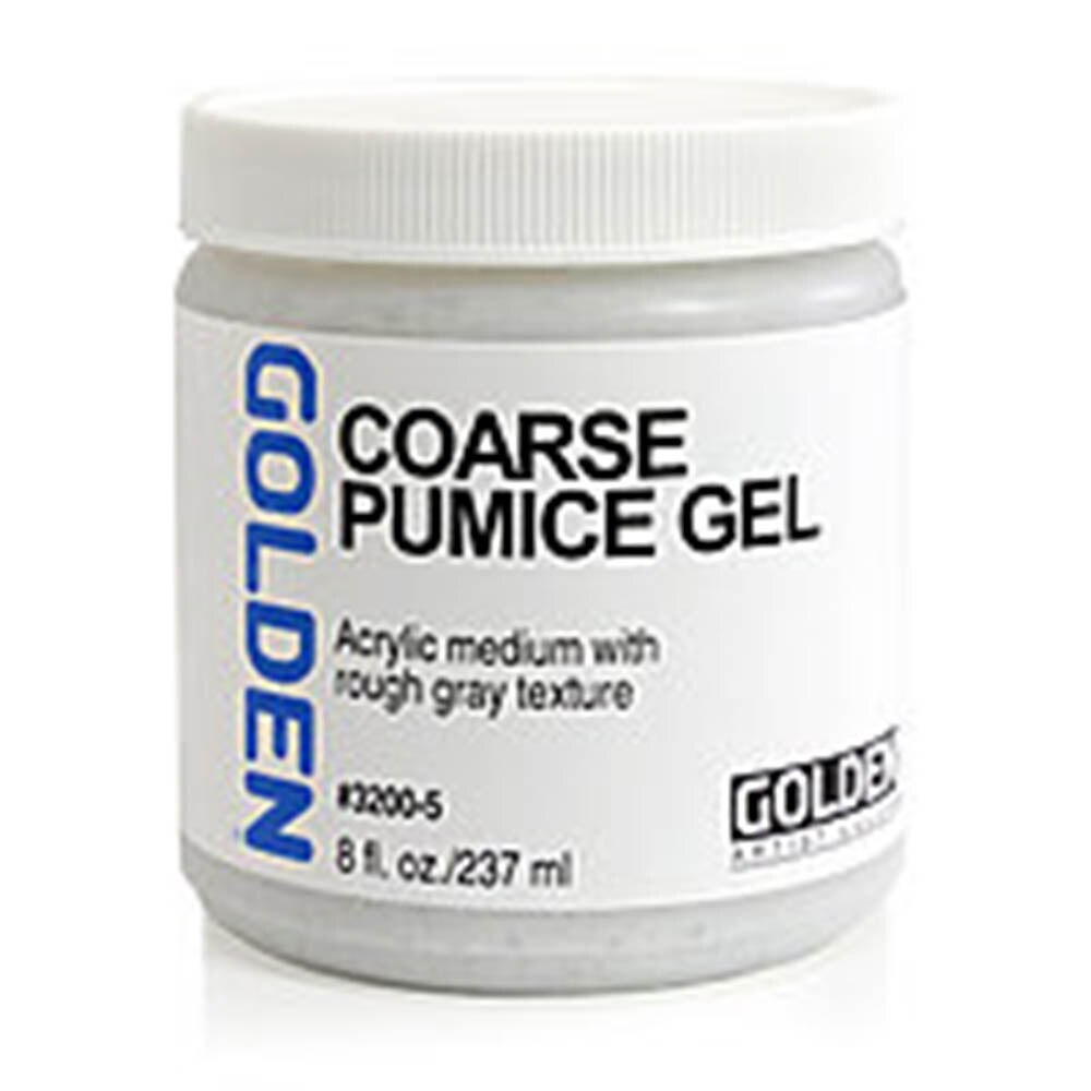 Golden, Course, Pumice, Gel, 8 ounce